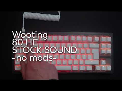 Wooting 80HE Soundtest – Ohne Mods | Ghost Case & PBT Keycaps (DE-ISO)