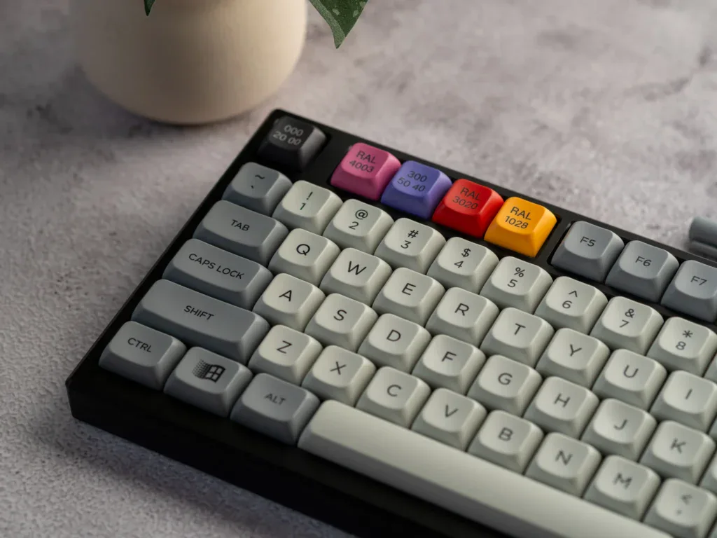 Querfärbige Tastenkappen, mechanische Tastatur, individuelle Keycaps, Gaming-Tastatur, Keycaps-DEutsch.de.